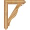 Ekena Millwork Funston Arts & Crafts Rough Sawn Bracket, Western Red Cedar, 6"W x 34"D x 46"H BKT06X34X46FST03RWR - alternate 3